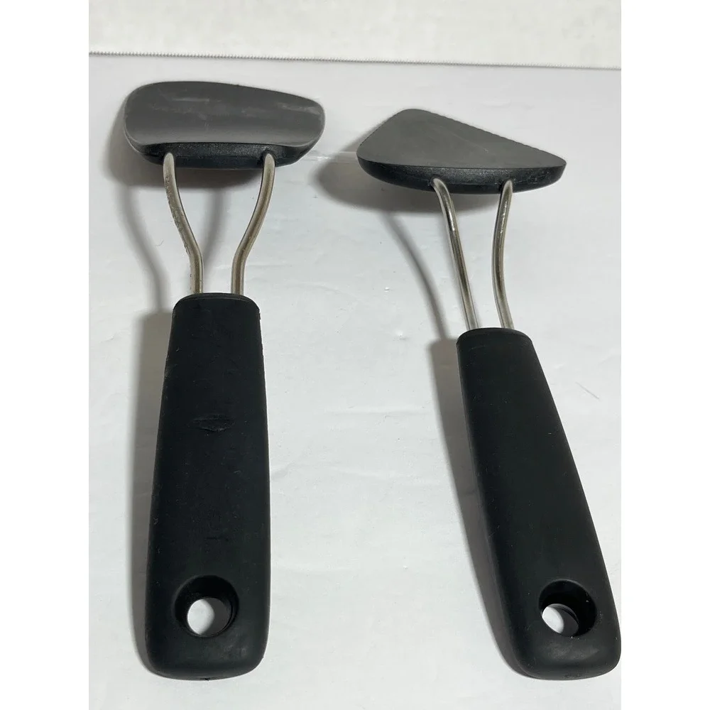 OXO Good Grips Black Nylon Spatula and Serrated Pie Server Utensil Set 2 Piece